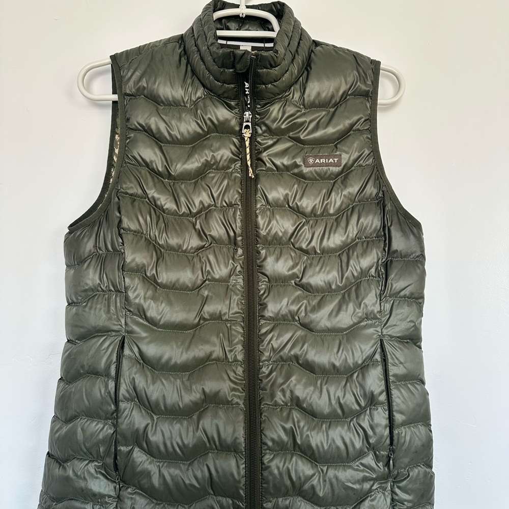 Ariat Women's Green Quilted Vest
